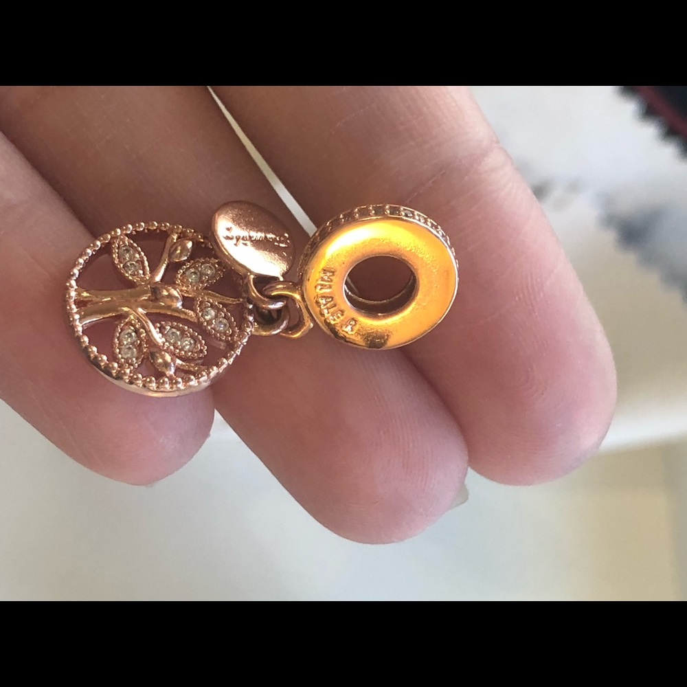 Pandora authentic 100%,, rode gold, Family tree